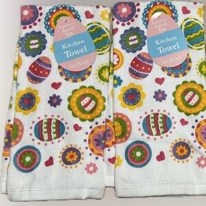🔴Vintage New Easter Spring Hand Towels Holiday Kitchen Decor Accent 3 PCs